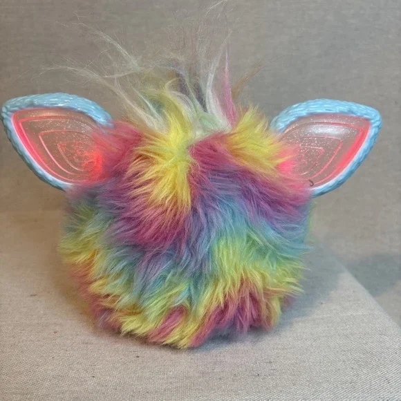 Furby Interactive Electronic Plush Toy Rainbow Tie Dye 2023 Tested Works - Picture 2 of 5
